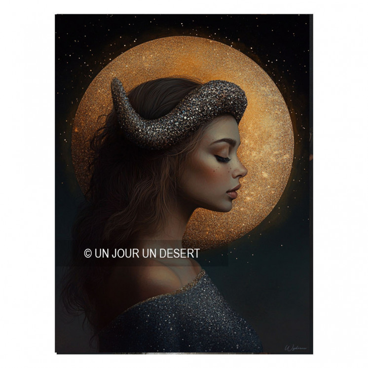 Tableau signe astrologique Taureau Sohalia made in France