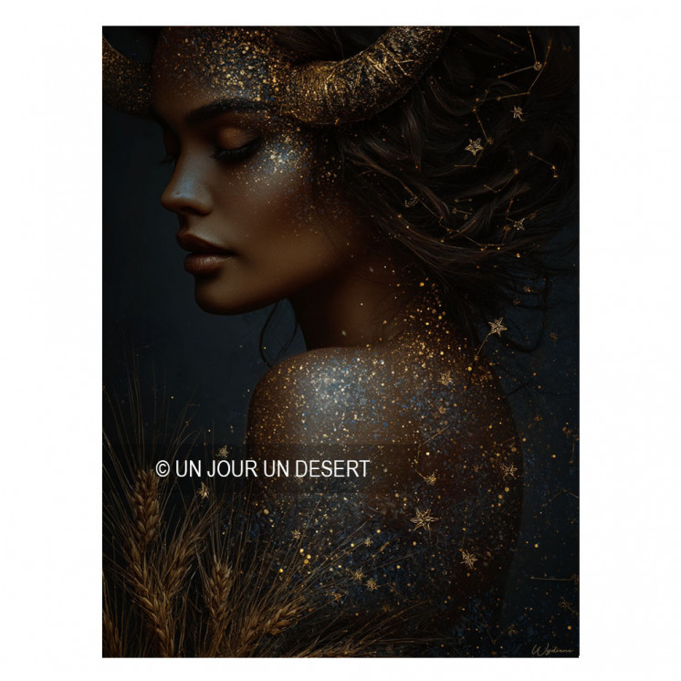 Tableau signe astrologique Taureau Téhé made in France