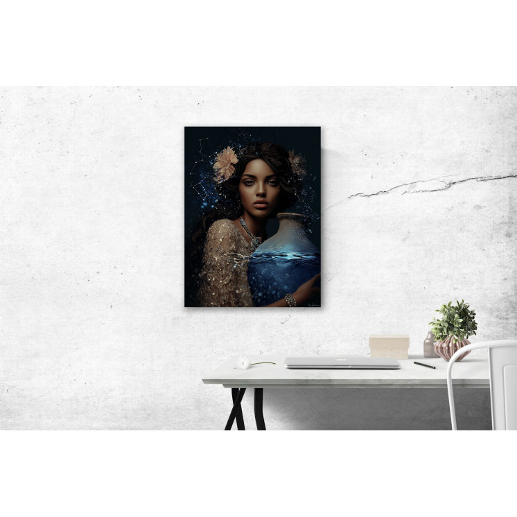 Tableau signe astrologique Verseau Kelya made in France