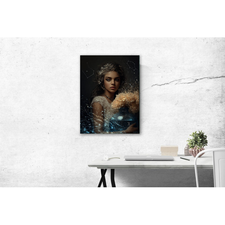 Tableau signe astrologique Verseau Mona made in France