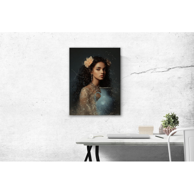 Tableau signe astrologique Verseau Nora made in France