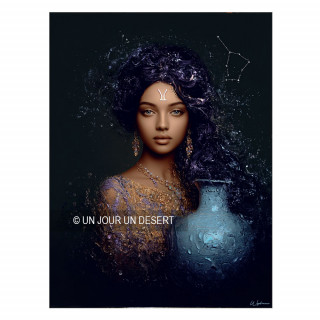 Tableau signe astrologique Verseau Nova made in France