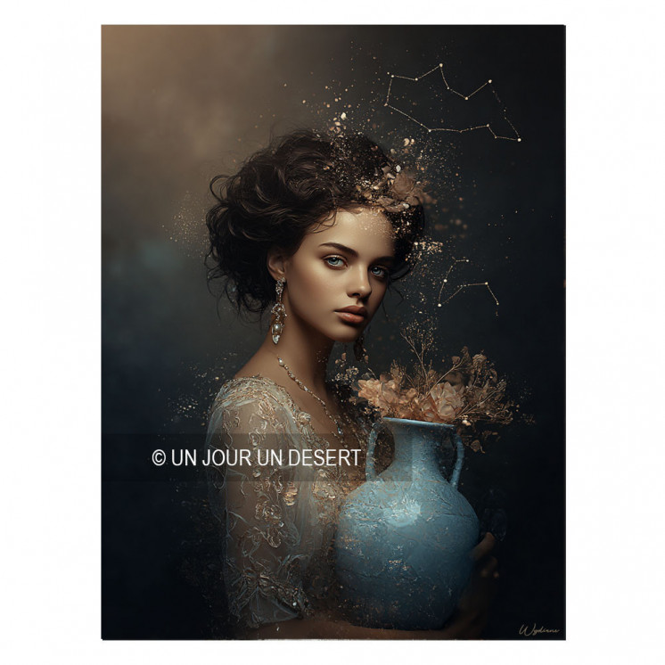 Tableau signe astrologique Verseau Valen made in France