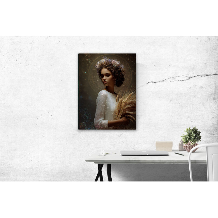 Tableau signe astrologique Vierge Angelica made in France