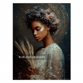 Tableau alu dibond signe astrologique Vierge Emma made in France