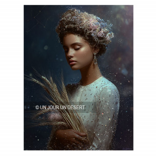 Tableau alu dibond signe astrologique Vierge Gloria made in France