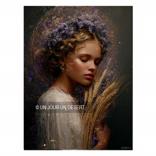 Tableau alu dibond signe astrologique Vierge Hortense made in France