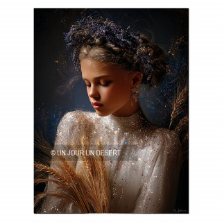 Tableau alu dibond signe astrologique Vierge Louise made in France