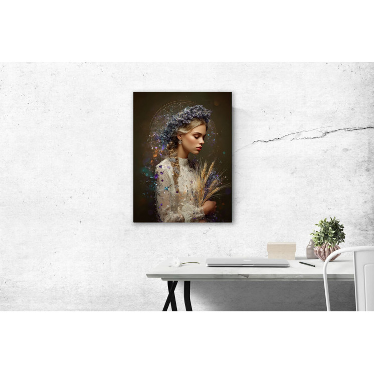 Tableau signe astrologique Vierge Nina made in France