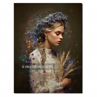 Tableau signe astrologique Vierge Nina made in France