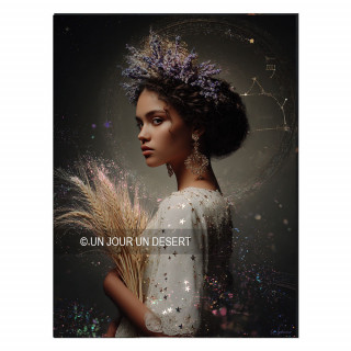 Tableau alu dibond signe astrologique Vierge Youri made in France