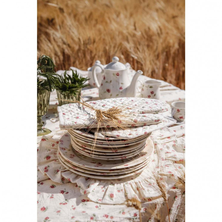 Tasse Amélia au style shabby chic avec fleurs  - Blanc Mariclo