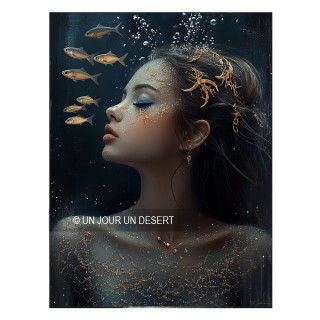 Tableau underwater Ariana made in France