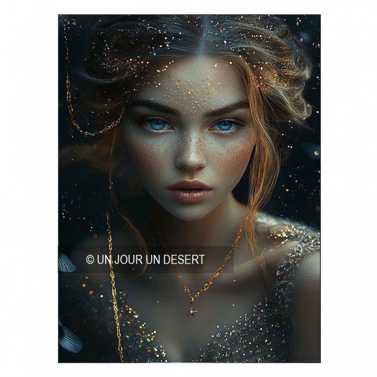 Tableau Femme Ligie interstellar, cosmic made in France