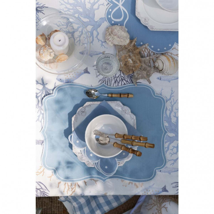 Assiette  Victoria style shabby chic  avec fleurs  - Blanc Mariclo