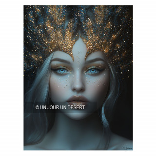 Tableau Femme Souta style interstellar, cosmic Souta made in France