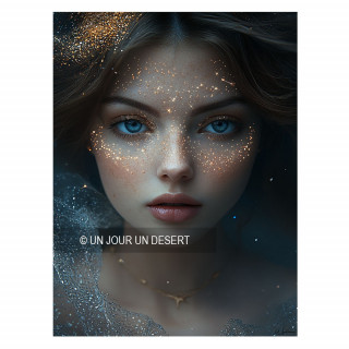Tableau Femme Pétra interstellar, cosmic made in France