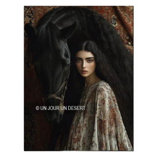 Tableau Femme orientale chants du désert Sahar made in France