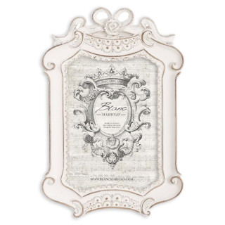 Cadre photo Adam au style shabby chic - Blanc Mariclo