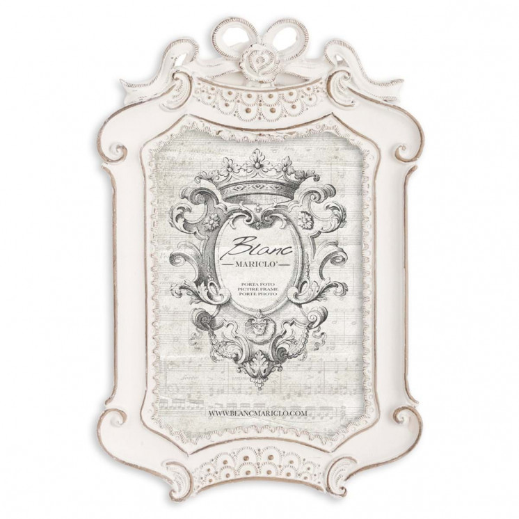 Cadre photo Adam au style shabby chic - Blanc Mariclo