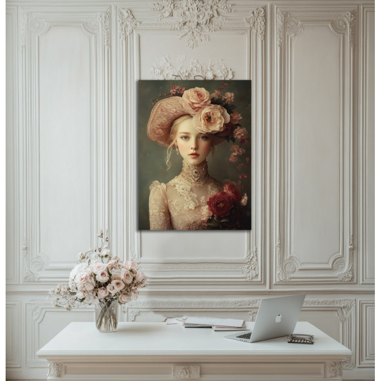 Tableau Rose les demoiselles à Versailles made in France