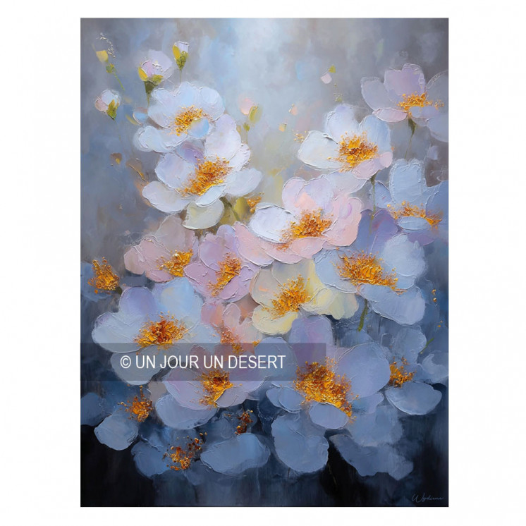 Tableau nature avec fleurs en alu dibond made in France