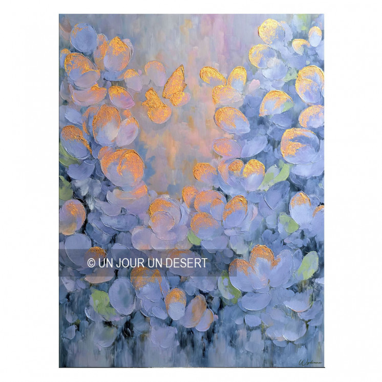 Tableau nature avec fleurs en alu dibond made in France