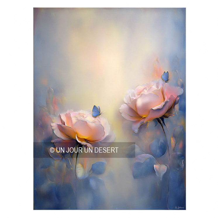 Tableau nature avec fleurs en alu dibond made in France