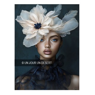 Tableau Neema avec femme noire en alu dibond made in France