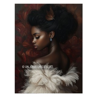 Tableau Ninna avec femme noire en alu dibond made in France