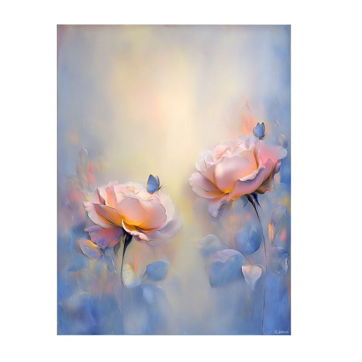 Tableau nature avec fleurs en alu dibond made in France