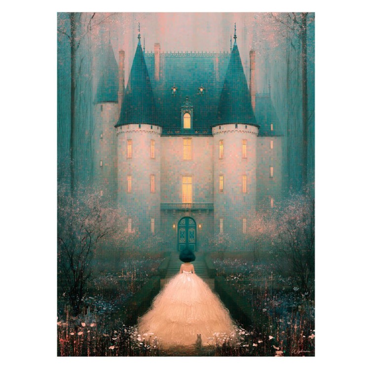 Tableau Je t'attendais - Châteaux et rêves d'enfants - Made in France