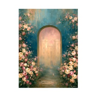 Tableau Le royaume endormi - Châteaux et rêves, Made in France