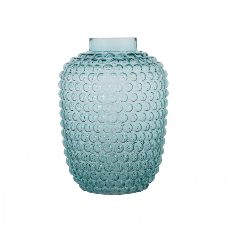 Vase  Oli bleu effet bulles - Lene Bjerre