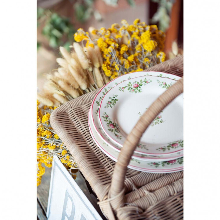 Assiette Lucia  au style shabby chic - Blanc Mariclo